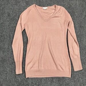 New York & Company Long Sleeve Sweater Pink‎ Size M 100% Acrylic